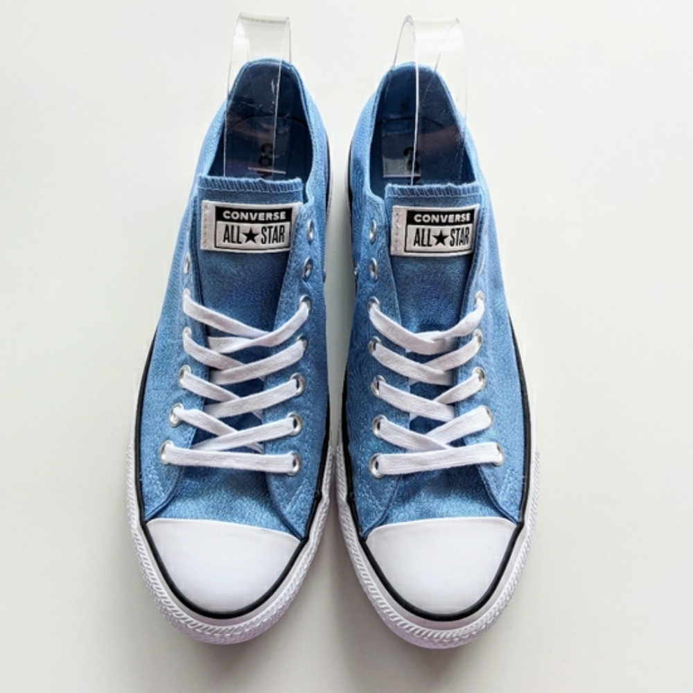 2 FOR 80 Converse Glitter Blue Galaxy - Picture 2 of 6